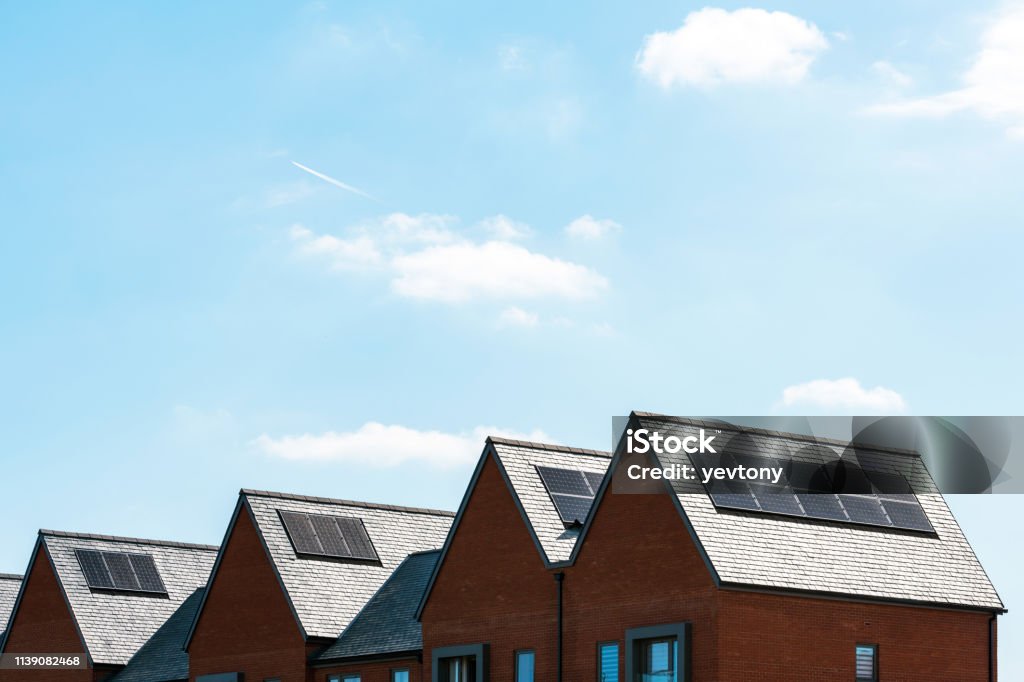 Multiple UK homes with solar panel installations
